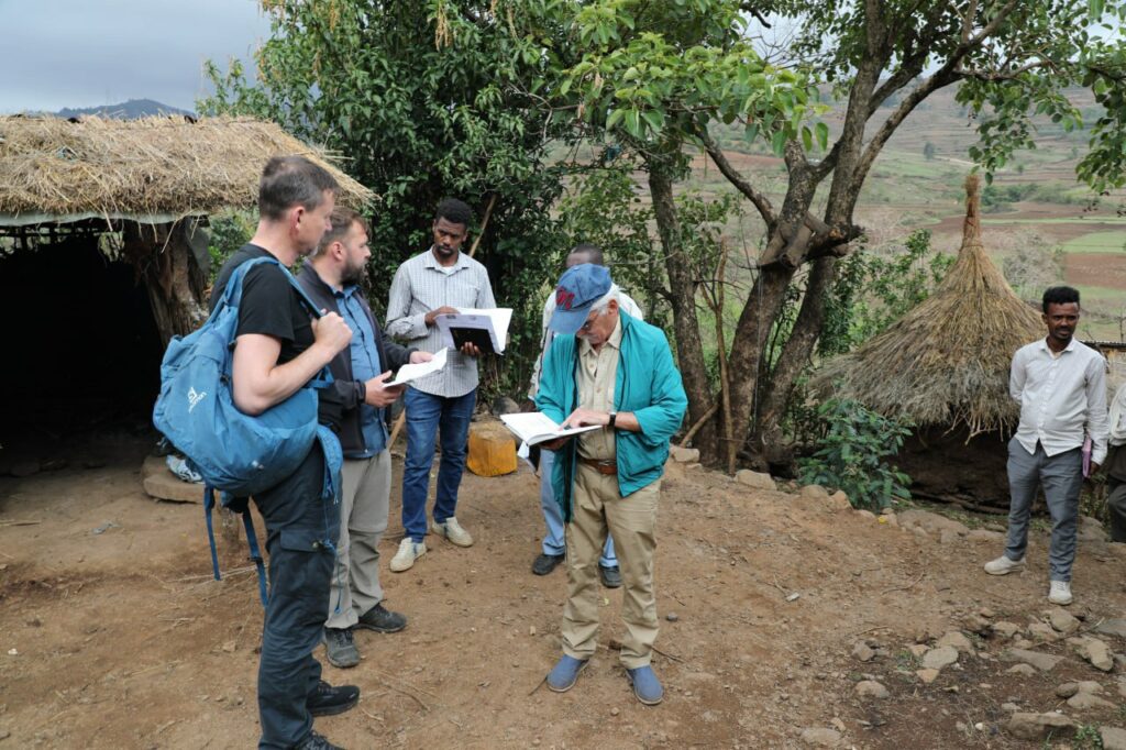 A research team from Menschen fur Menschen, Switzerland 🇨🇭 (MfMCH) is undertaking assessments in Fogera projects with EWNRA staff.