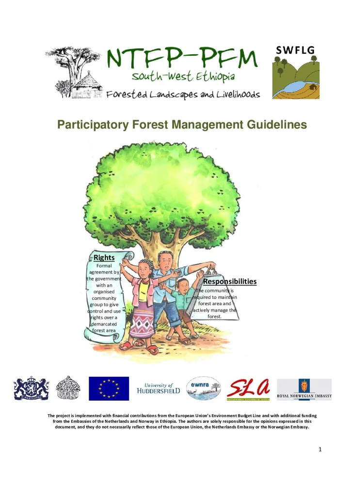 PFM Guideline in pictures